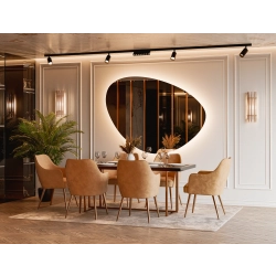 Lustro CORALIS LED nowoczesne organiczne lustro nieregularne dekoracyjne z podświetleniem bez ramy