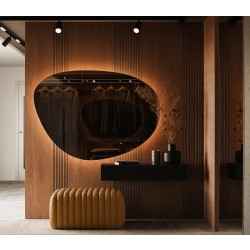 Lustro VULCAN LED — nowoczesne lustro organiczne nieregularne z podświetleniem bez ramy