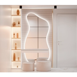 Lustro MUSEA LED — designerskie lustro o sylwetkowym kształcie i świetlistej aurze