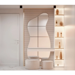 Lustro FLOW – nowoczesne lustro organiczne na ścianę do łazienki, sypialni i przedpokoju