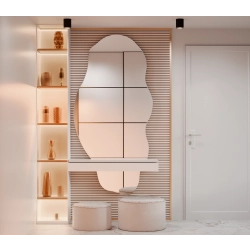 Lustro SENSUELLA nowoczesne organiczne dekoracyjne nieregularne bez ramy do przedpokoju