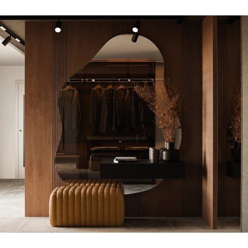 Lustro nowoczesne ROMEO - dekoracyjne lustro o unikalnym, organicznym kształcie