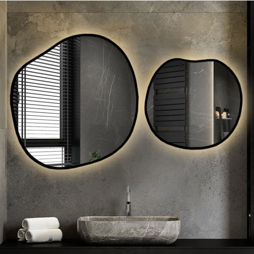 Zestaw luster organicznych w ramie z podświetleniem- SODALIT W RAMIE LED