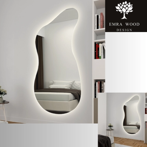 Lustro PERSEUS LED — organiczny kształt z podświetleniem