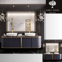 Lustro łazienkowe prostokątne z podświetleniem - FLAWIA LED