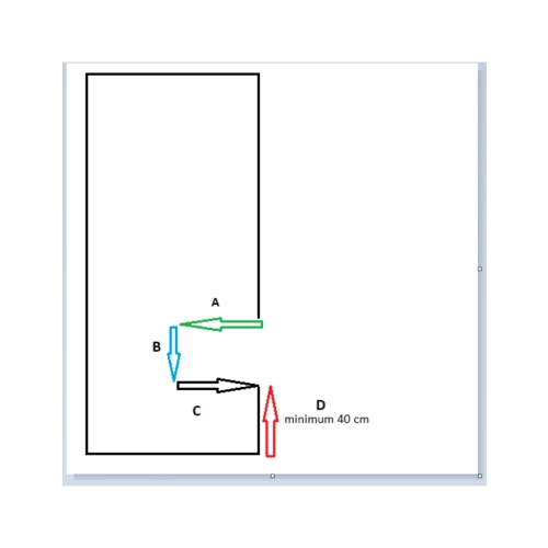 Lustro TAXIWAY – nowoczesne lustro prostokątne LED z wycięciem na szafkę | lustro do przedpokoju, łazienki lub garderoby | dekoracyjne lustro z podświ