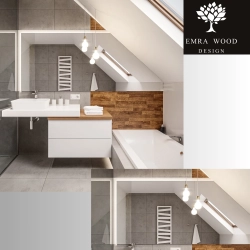 Piaskowane lustro na poddasze - NA WYMIAR - RABA LED