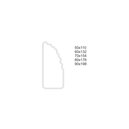 Lustro nieregularne w ramie mdf - FLUX – Blobs Mirrors