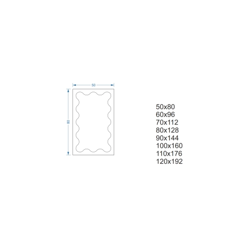 Lustro nieregularne w ramie mdf - PRISM – Blobs Mirrors