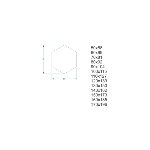 Lustro o geometrycznym kształcie – HEXA