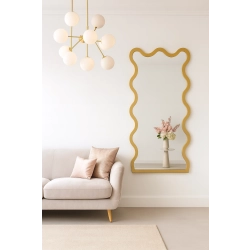 Lustro nieregularne w ramie mdf - TWIST – Blobs Mirrors Złota Rama