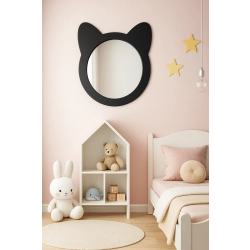 Lustro dekoracyjne ścienne dla dziecka w ramie mdf - KOTEK