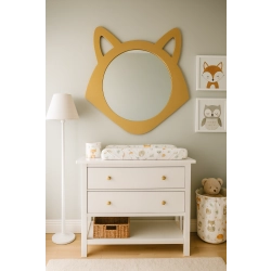 Lustro dekoracyjne ścienne dla dziecka w ramie mdf - LISEK