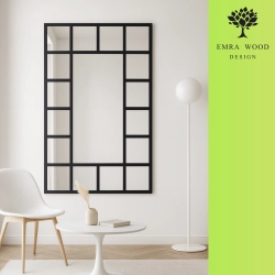 Lustro loft ze szprosami - ISMENA - kolor ramy do wyboru