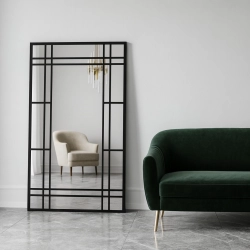 Lustro loft ze szprosami - LINDON - kolor ramy do wyboru