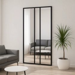 Lustro loft ze szprosami - WINCENT - kolor ramy do wyboru