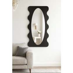 Lustro nieregularne w ramie mdf - NEBULA – Blobs Mirrors Czarna Rama