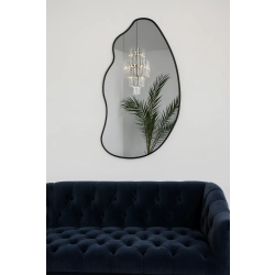 Lustro o organicznym kształcie w ramie - TOPAZ W RAMIE