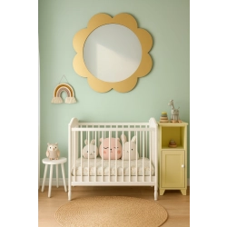 Lustro dekoracyjne ścienne dla dziecka w ramie mdf - KWIATUSZEK