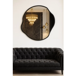 Lustro o organicznym kształcie w ramie - CYRKON W RAMIE