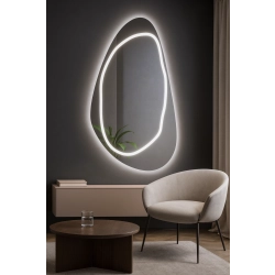 Lustro o nieregularnym kształcie z podświetleniem - SYDERYT LED III