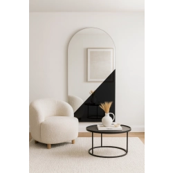 Duże dekoracyjne lustro półowalne - KRIS