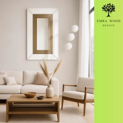 Lustro dekoracyjne dwukolorowe glamour - INES