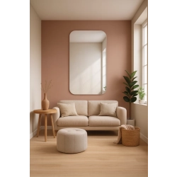 Lustro łazienkowe z zaokrąglonymi rogami - GAJA