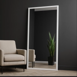 Duże lustro w prostej drewnianej ramie - 4501 - kolor ramy do wyboru