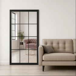 Lustro loft ze szprosami - TELIMENA - kolor ramy do wyboru