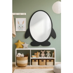 Lustro dekoracyjne ścienne dla dziecka w ramie mdf - PINGWINEK