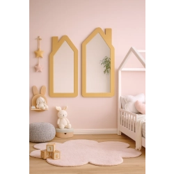 Lustro dekoracyjne ścienne dla dziecka w ramie mdf - DOMKI