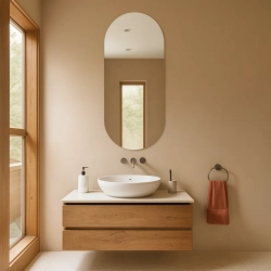 Lustro łazienkowe owalne - NIKO