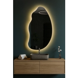 Lustro o organicznym kształcie z podświetleniem - TOPAZ LED