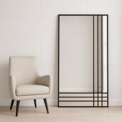 Lustro loft ze szprosami - LUKAS TRIO - kolor ramy do wyboru