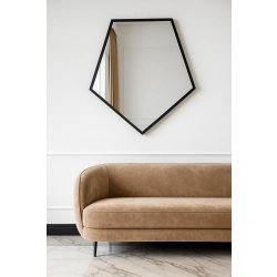 Lustro o geometrycznym kształcie w ramie – PENTA W RAMIE