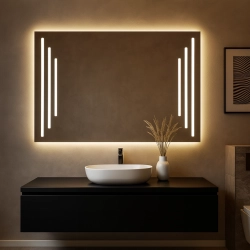 Lustro łazienkowe prostokątne z podświetleniem - ALIS LED