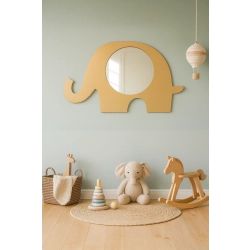 Lustro dekoracyjne ścienne dla dziecka w ramie mdf - SŁONIK