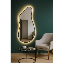 Lustro o organicznym kształcie z podświetleniem - ANGELIT II W RAMIE LED