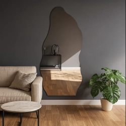 Dekoracyjne półowalne lustro o organicznym kształcie - AURO 2