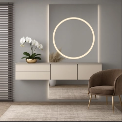 Lustro do toaletki w dwóch częściach z podświetleniem - HUGO GLAM LED