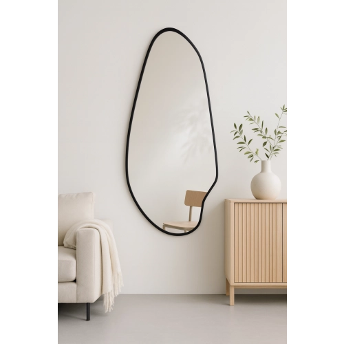Lustro o nieregularnym kształcie w ramie mdf - JASPIS W RAMIE