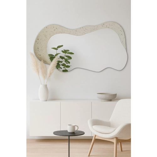 Nieregularne lustro na lustrze postarzanym vintage - VELOCE