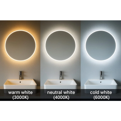 Lustro YOU&ME Duo LED – zestaw luster organicznych z podświetleniem, dekoracyjne lustra LED do salonu i jadalni