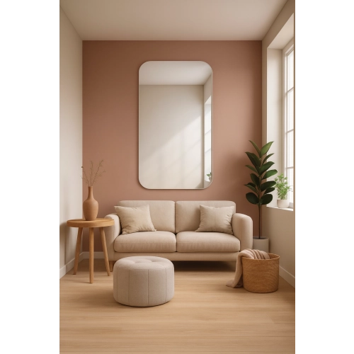 Lustro łazienkowe z zaokrąglonymi rogami - GAJA