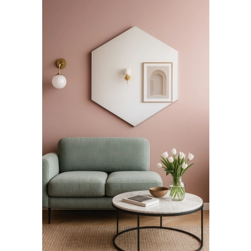 Lustro o geometrycznym kształcie – HEXA