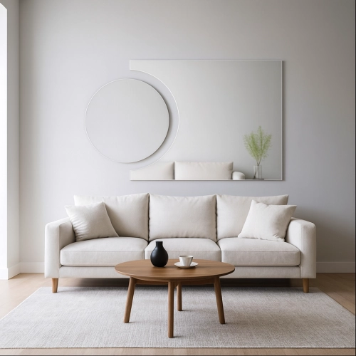 Zestaw luster łazienkowych kółko i kometa - KOSMIK