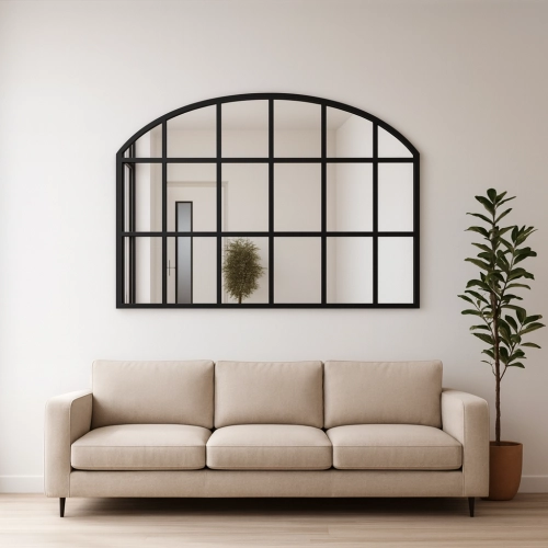 Lustro okno loft ze szprosami MDF - REBEKA - kolor ramy do wyboru