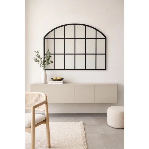 Lustro okno loft ze szprosami MDF - REBEKA - kolor ramy do wyboru