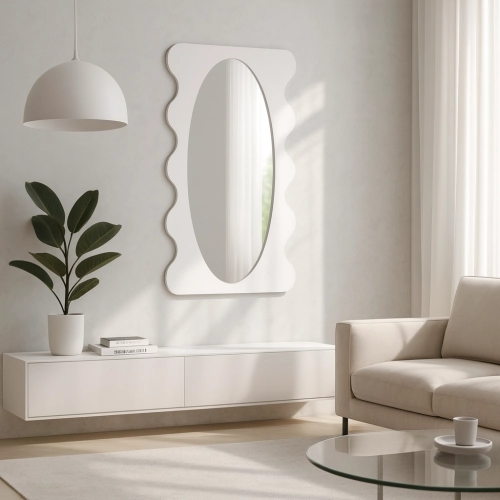 Lustro nieregularne w ramie mdf - NEBULA – Blobs Mirrors